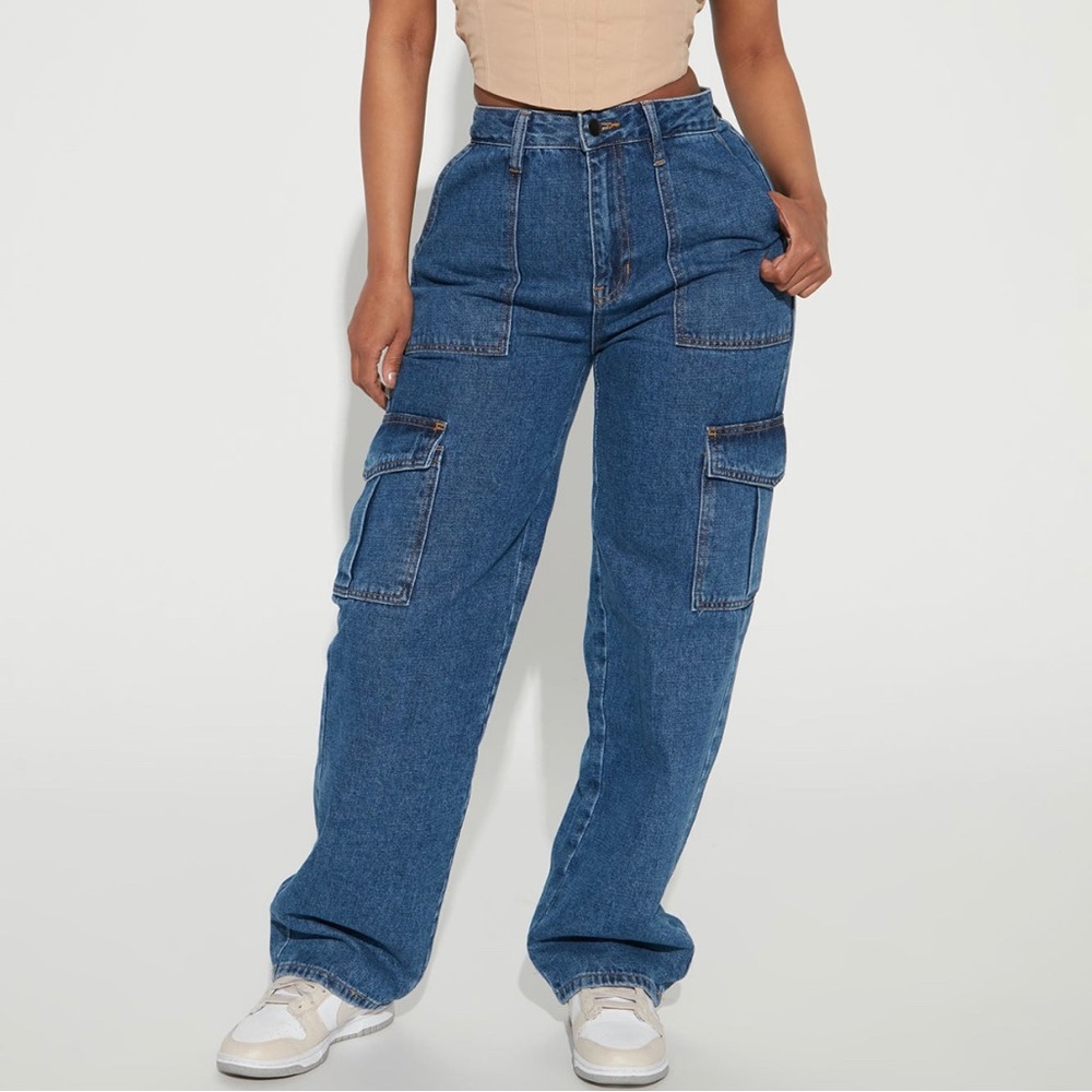 Fashionova - Cargo Boyfriend Jeans